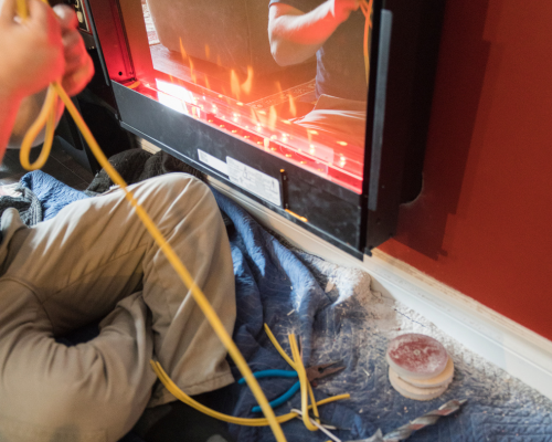 Fire place repair